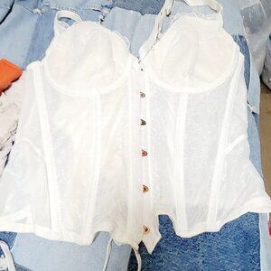 White Lace Corset